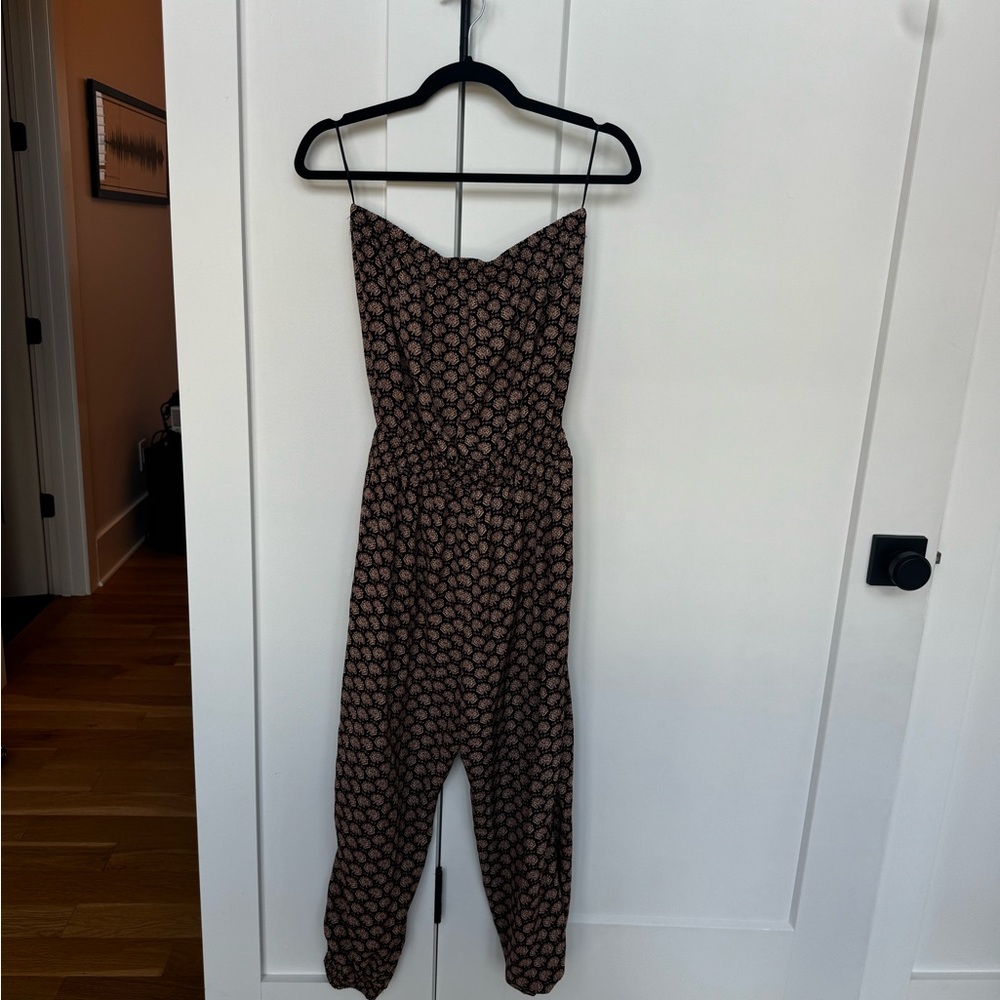 bishop + young Black and Pink Patterned Jumpsuit